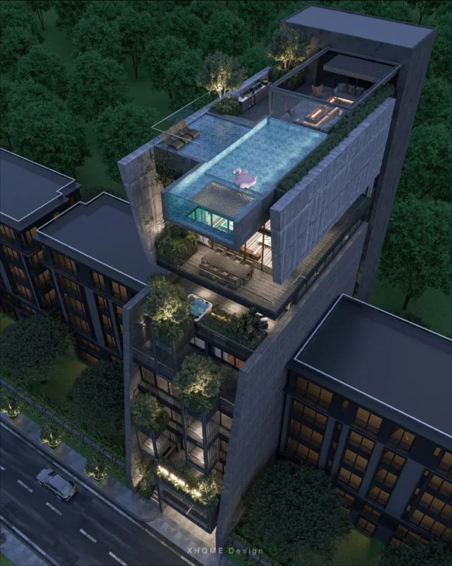 Thiết Kế Toà Nhà 9 Tầng Hiện Đại Cao Cấp VB Building - vb-building-3