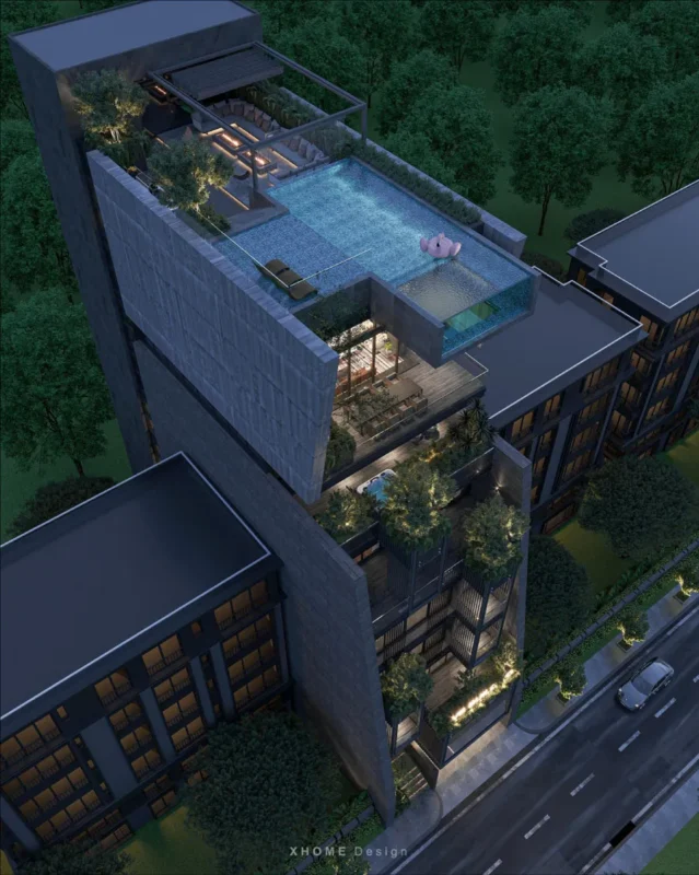 Thiết Kế Toà Nhà 9 Tầng Hiện Đại Cao Cấp VB Building - vb-building-4
